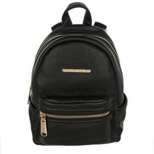 Steve Madden Mini Bbailey Core Backpack in Black, Gold Hardware